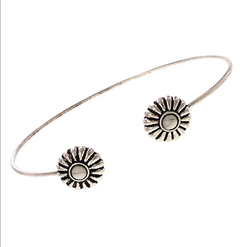 White Stone Concho Cuff